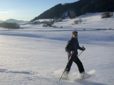 Schneeschuhlaufen kann man überall